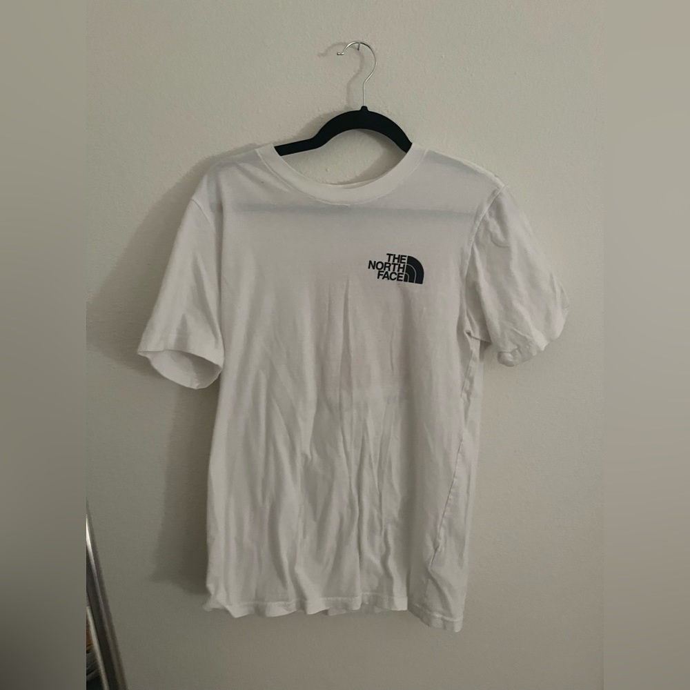 White and red North Face men’s shirt!